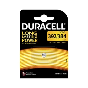 Pila botón D384/392 DURACELL long Lasting Power